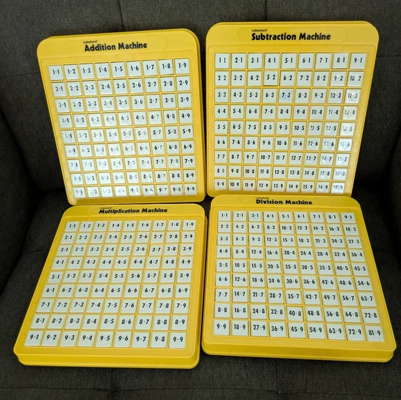 Lakeshore Math Learning Boards Set Addition Subtraction Multiplication Division - Picture 1 of 6